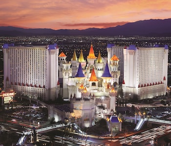 Hotel exterior and entrance at Excalibur Hotel & Casino