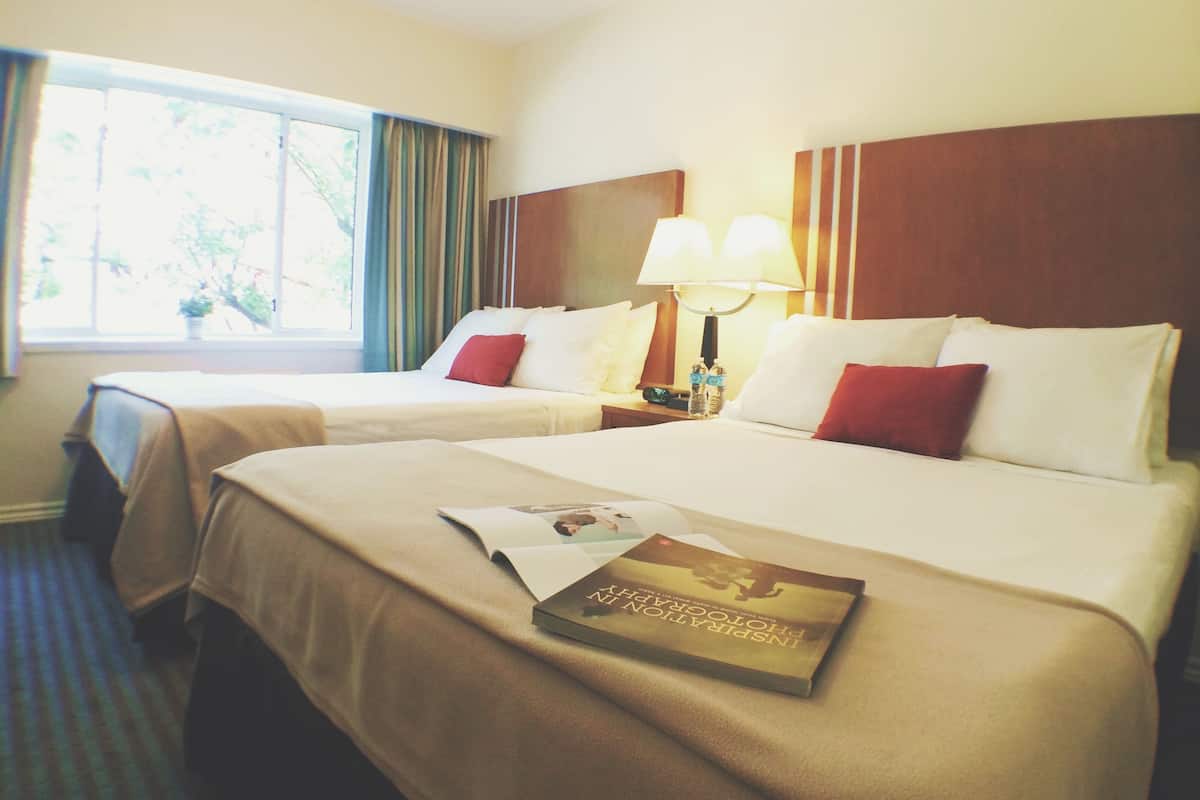 Egyptian cotton sheets, blackout curtains, iron/ironing board