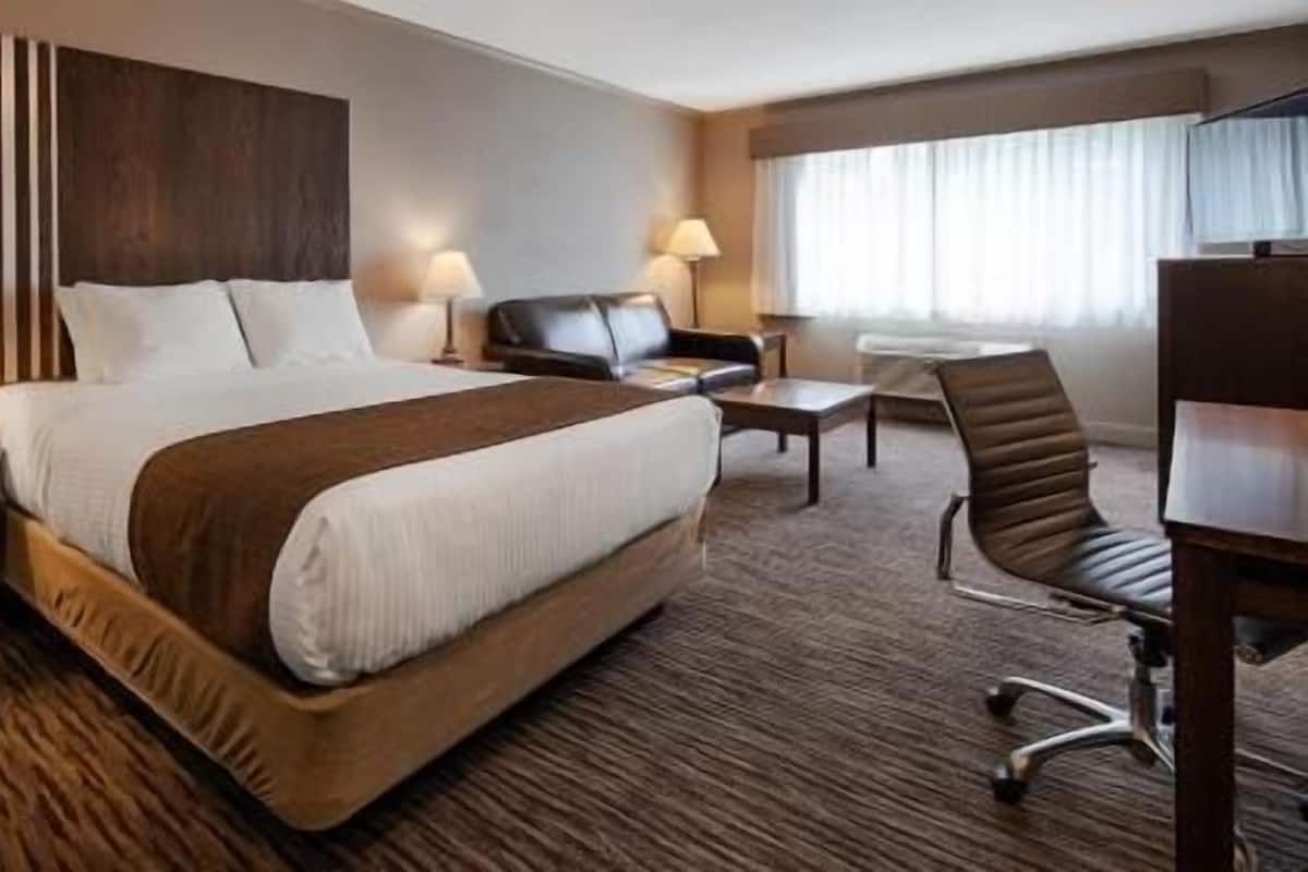 Desk, blackout drapes, iron/ironing board, free WiFi
