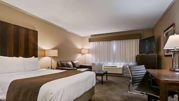 Desk, blackout curtains, iron/ironing board, free WiFi