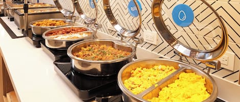 Free daily buffet breakfast