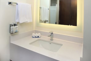 Hair dryer, towels