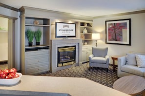 42-inch flat-screen TV with digital channels, TV