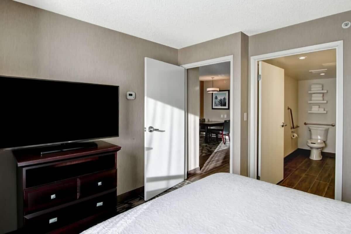 In-room safe, desk, blackout curtains, iron/ironing board