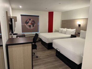 Room, 2 Queen Beds, Non Smoking | Premium bedding, desk, blackout curtains, iron/ironing board