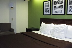 Premium bedding, desk, blackout curtains, iron/ironing board - Rodeway Inn Albany South (Albany)