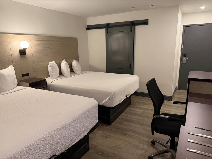 Room, 2 Queen Beds, Non Smoking | Premium bedding, desk, blackout drapes, iron/ironing board