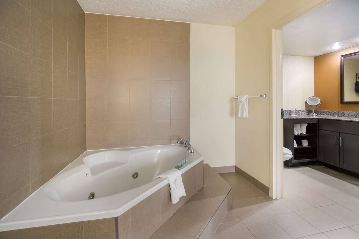 in-room safe, desk, laptop workspace, iron/ironing board