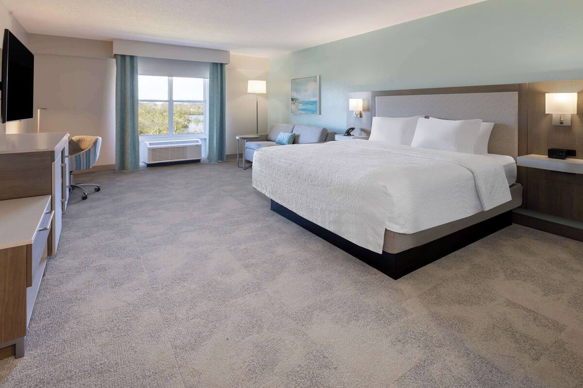 Room, 1 King Bed, Non Smoking | Living area