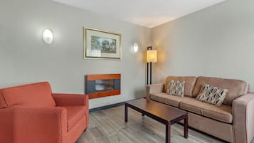 Flat-screen TV, pay movies