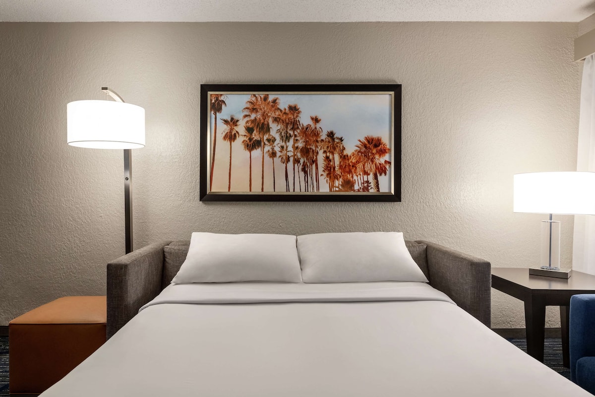 55-inch LCD TV with cable channels, pay films