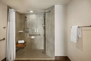 Suite, Accessible, Non Smoking | Bathroom shower - Embassy Suites by Hilton Miami International Airport (Miami)