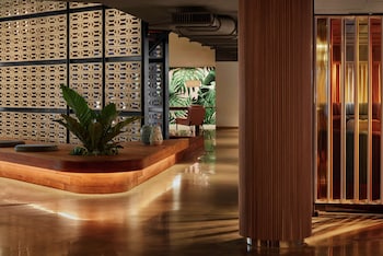 Hotel entrance and lobby at The Gates Hotel South Beach