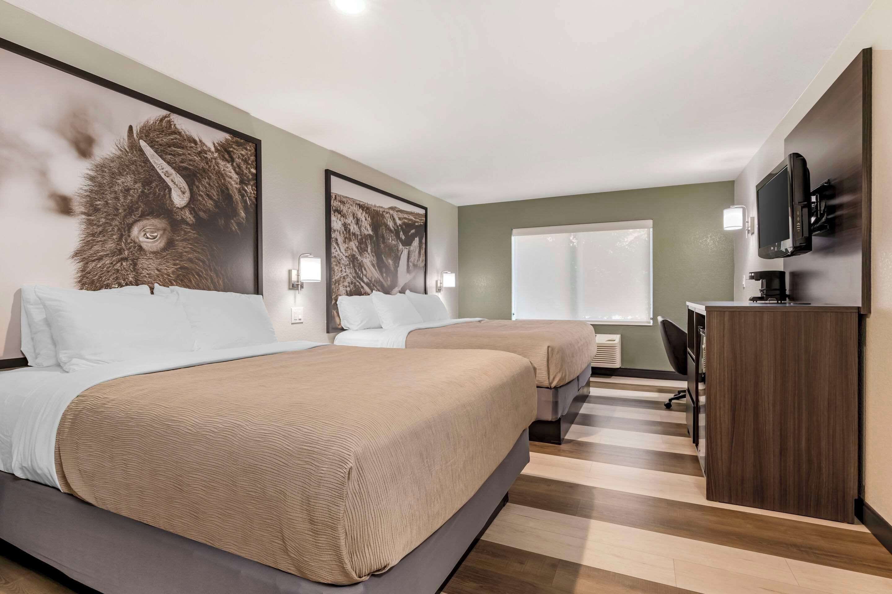 Verdunkelungsvorhänge, Bügeleisen/Bügelbrett, Bettwäsche, Wecker