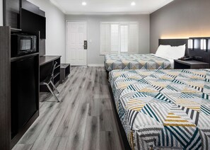 Desk, blackout drapes, free WiFi, bed sheets