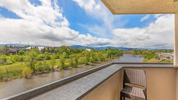 Suite, 1 King Bed with Sofa bed, Non Smoking, Balcony, River View | Premium bedding, desk, blackout drapes, iron/ironing board