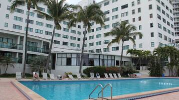 Indoor pool, outdoor pool, open 8 AM to 11 PM, cabanas (surcharge)