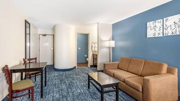 Desk, blackout curtains, iron/ironing board, free cots/infant beds