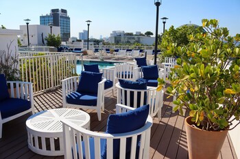 Rooftop terrace at Claremont Miami Beach