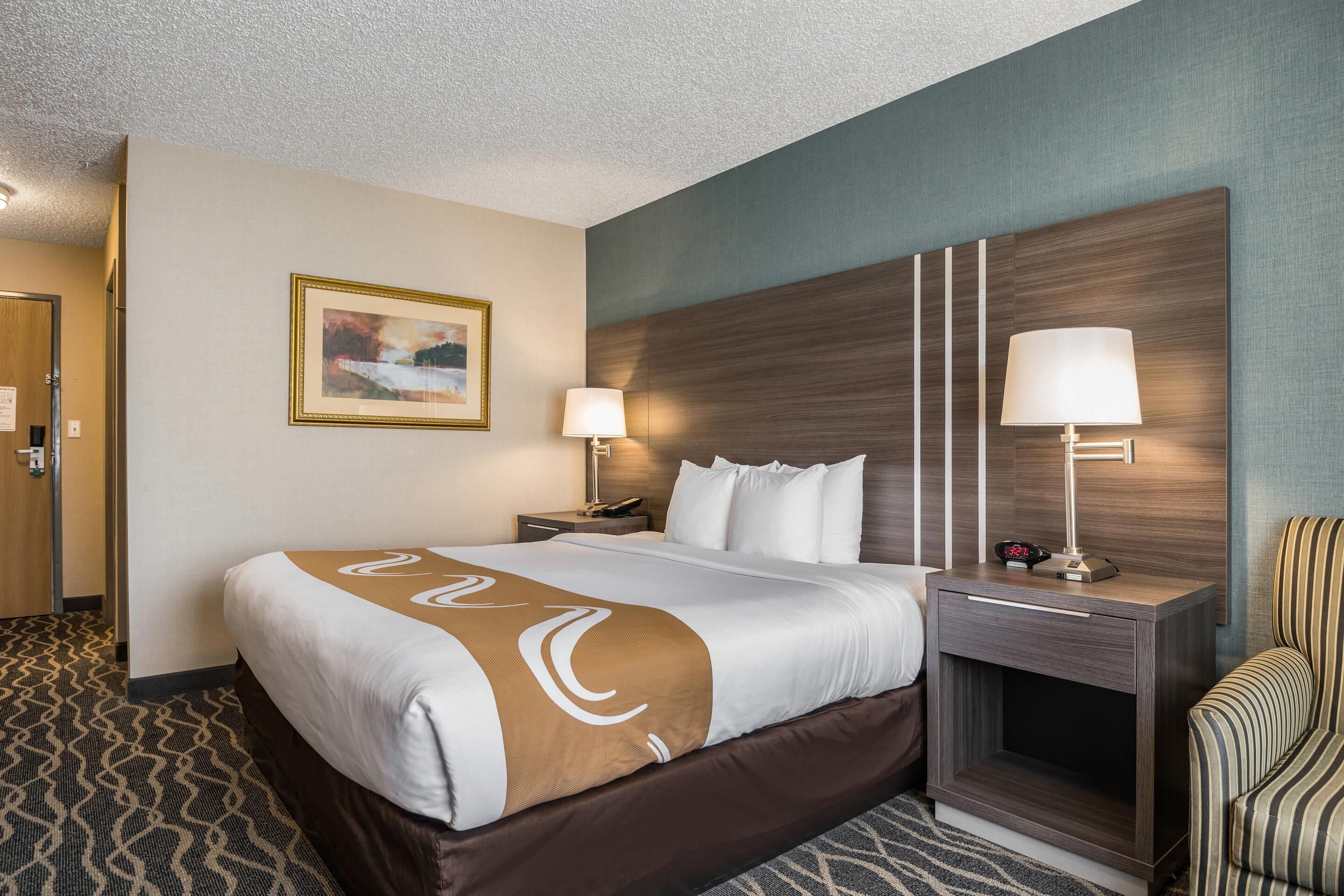 In-room safe, desk, laptop workspace, blackout curtains