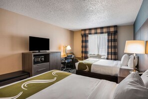 In-room safe, desk, laptop workspace, blackout drapes