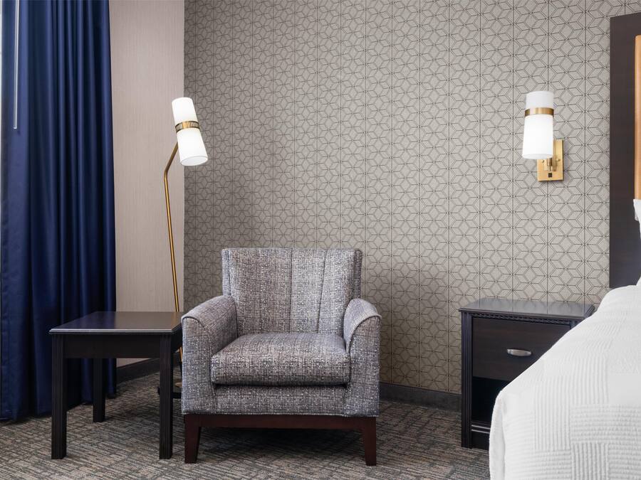 Standard Room, 1 King Bed, Non Smoking, Microwave | Hypo-allergenic bedding available, pillowtop beds, in-room safe, desk