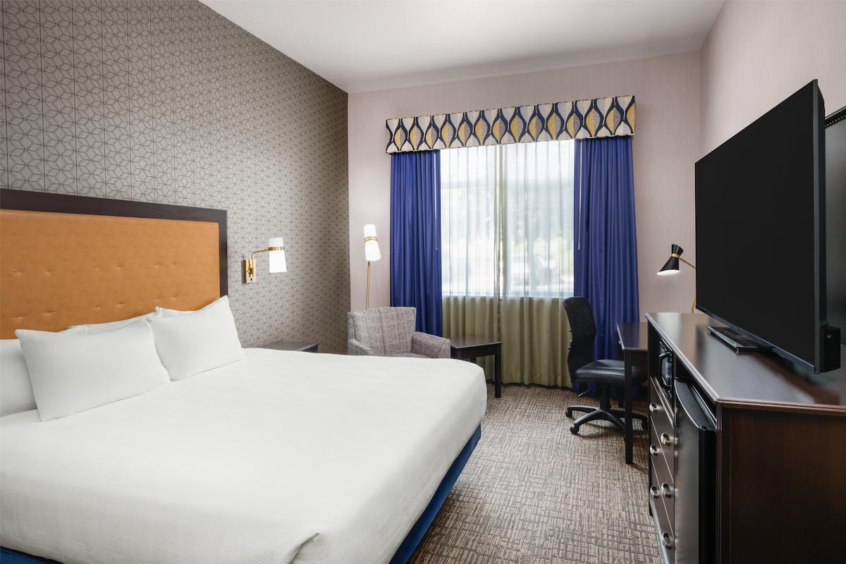 Standard Room, 1 King Bed, Accessible, Bathtub (2nd Floor) | Hypo-allergenic bedding available, pillowtop beds, in-room safe, desk