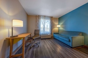 Suite, 1 King Bed, Non Smoking | Desk, iron/ironing board, cots/infant beds, rollaway beds