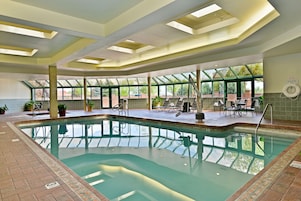 Indoor pool, sun loungers