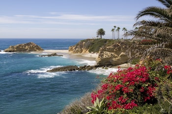 Beach nearby, beach umbrellas, beach towels at Laguna Beach House