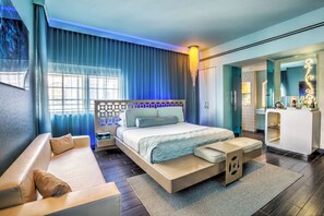 Studiosuite, 1 King-Bett (Gold) | Bettwäsche aus ägyptischer Baumwolle, hochwertige Bettwaren, Zimmersafe