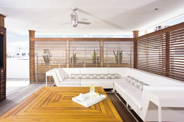 Phòng Suite, 1 giường cỡ king (SUN) | Bộ trải giường bằng vải cotton Ai Cập, bộ đồ giường cao cấp