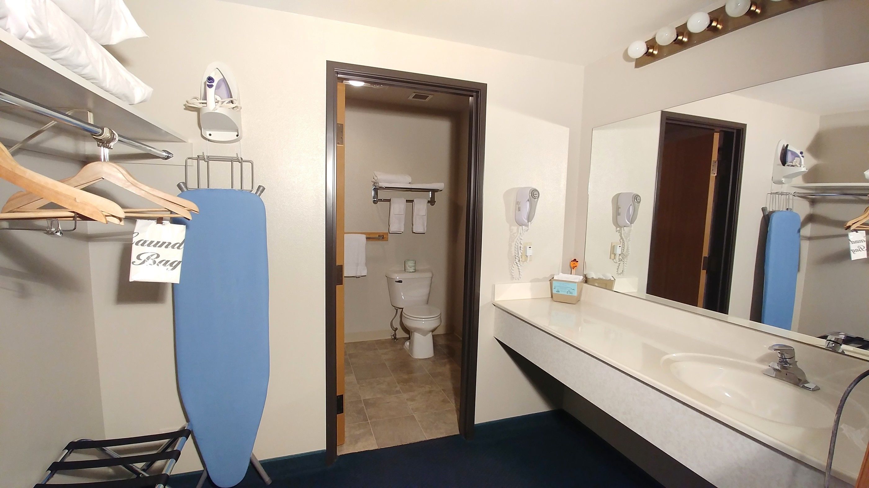 standard king suite, sofa sleeper | bathroom | free toiletries, hair dryer