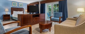 Studio | 1 bedroom, in-room safe, blackout drapes, iron/ironing board