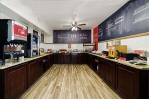 Free daily buffet breakfast 