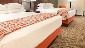 Desk, blackout curtains, iron/ironing board, free cots/infant beds