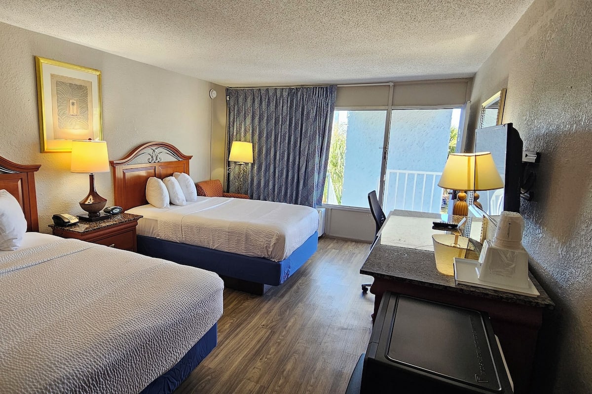 In-room safe, desk, blackout drapes, free cribs/infant beds