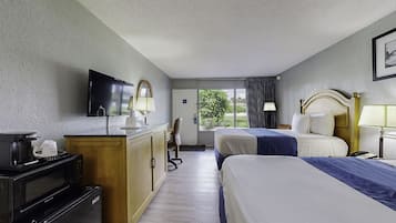 In-room safe, desk, blackout curtains, free cots/infant beds
