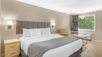 In-room safe, desk, laptop workspace, blackout drapes