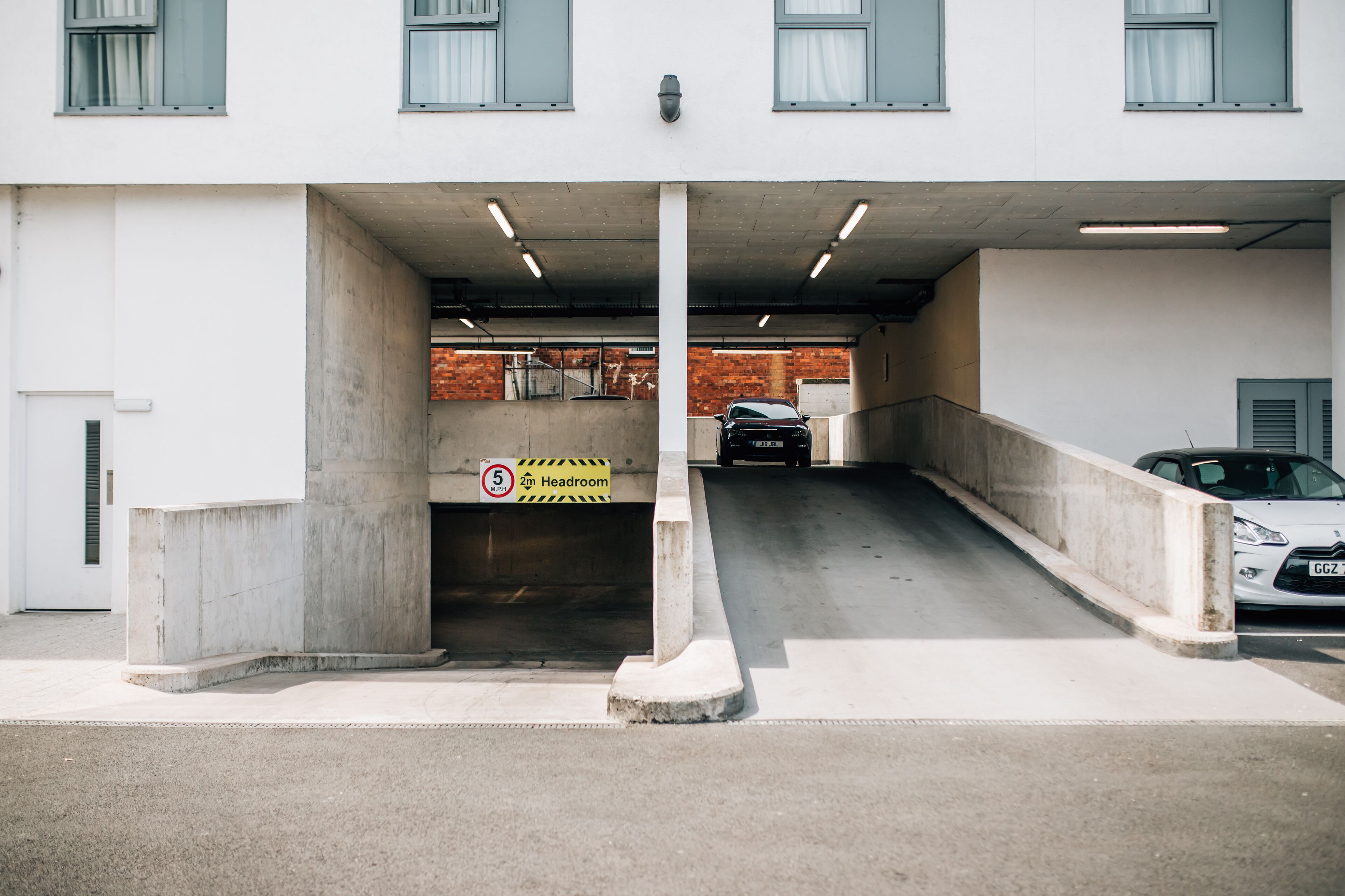 limited parking, electric car charging point