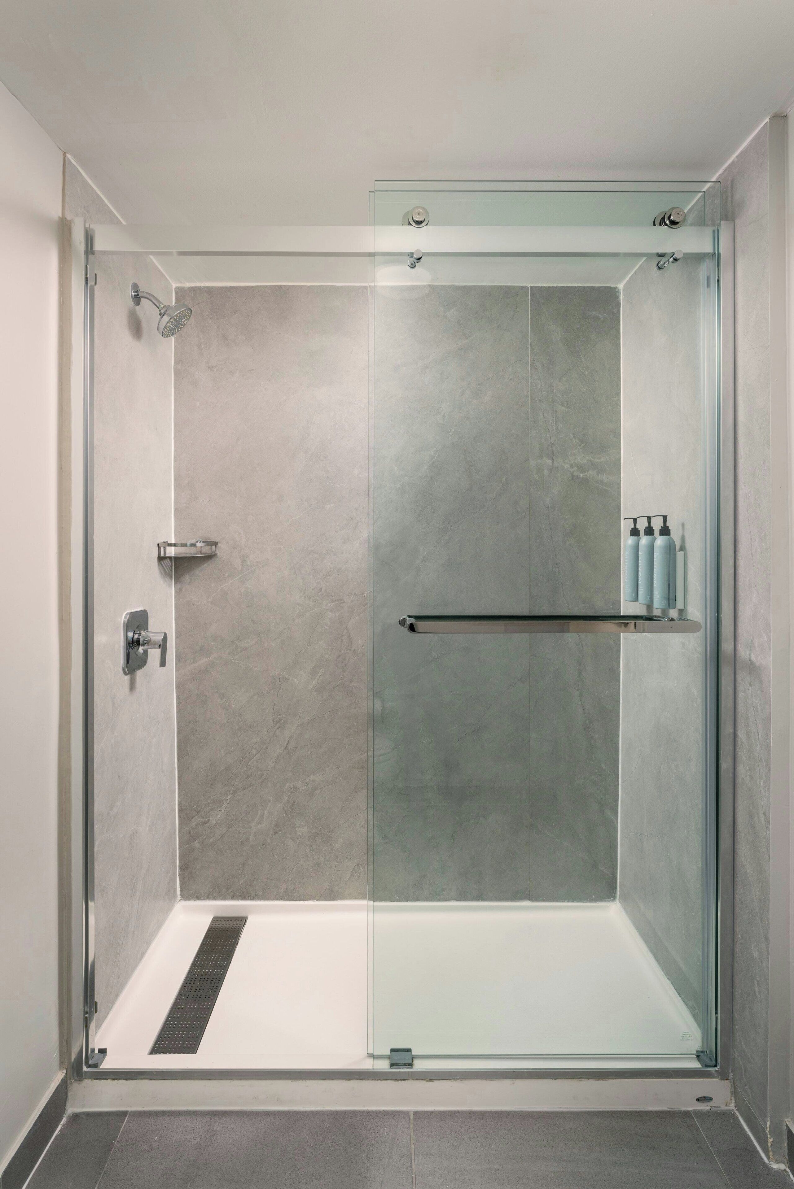 free toiletries, hair dryer, towels