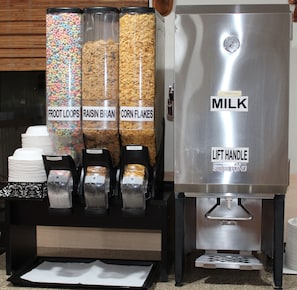 Free daily buffet breakfast