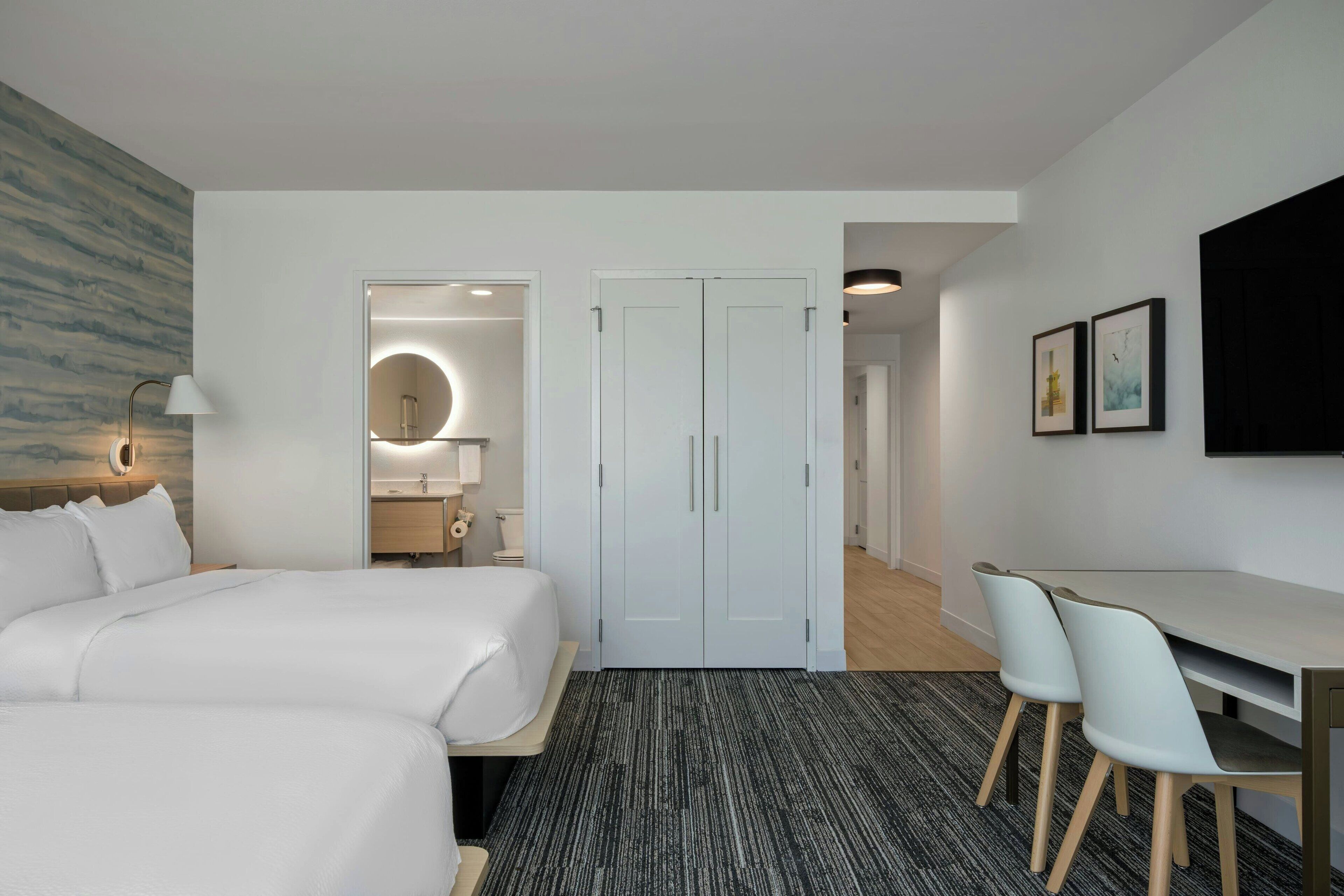 Standard Studio, 2 Queen Beds | Desk, blackout drapes, iron/ironing board, free WiFi