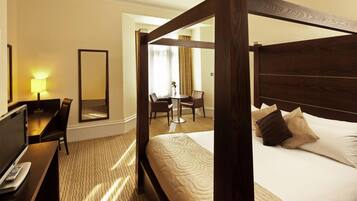 Egyptian cotton sheets, premium bedding, down duvets, memory-foam beds