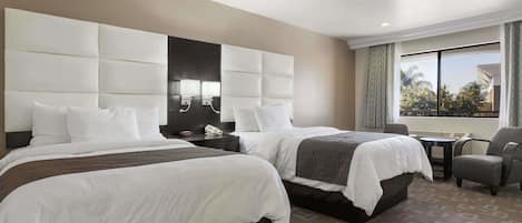 Double Room, 2 Double Beds | Select Comfort beds, in-room safe, desk, laptop workspace