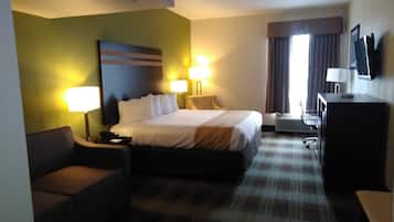 Suite, 1 King Bed with Sofa bed, Non Smoking | Pillow-top beds, desk, iron/ironing board, free cots/infant beds