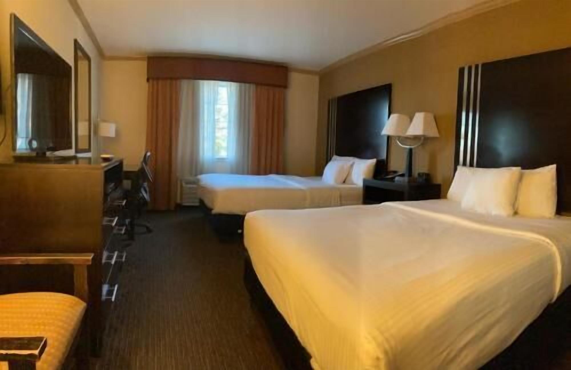 Premium bedding, pillow-top beds, desk, iron/ironing board