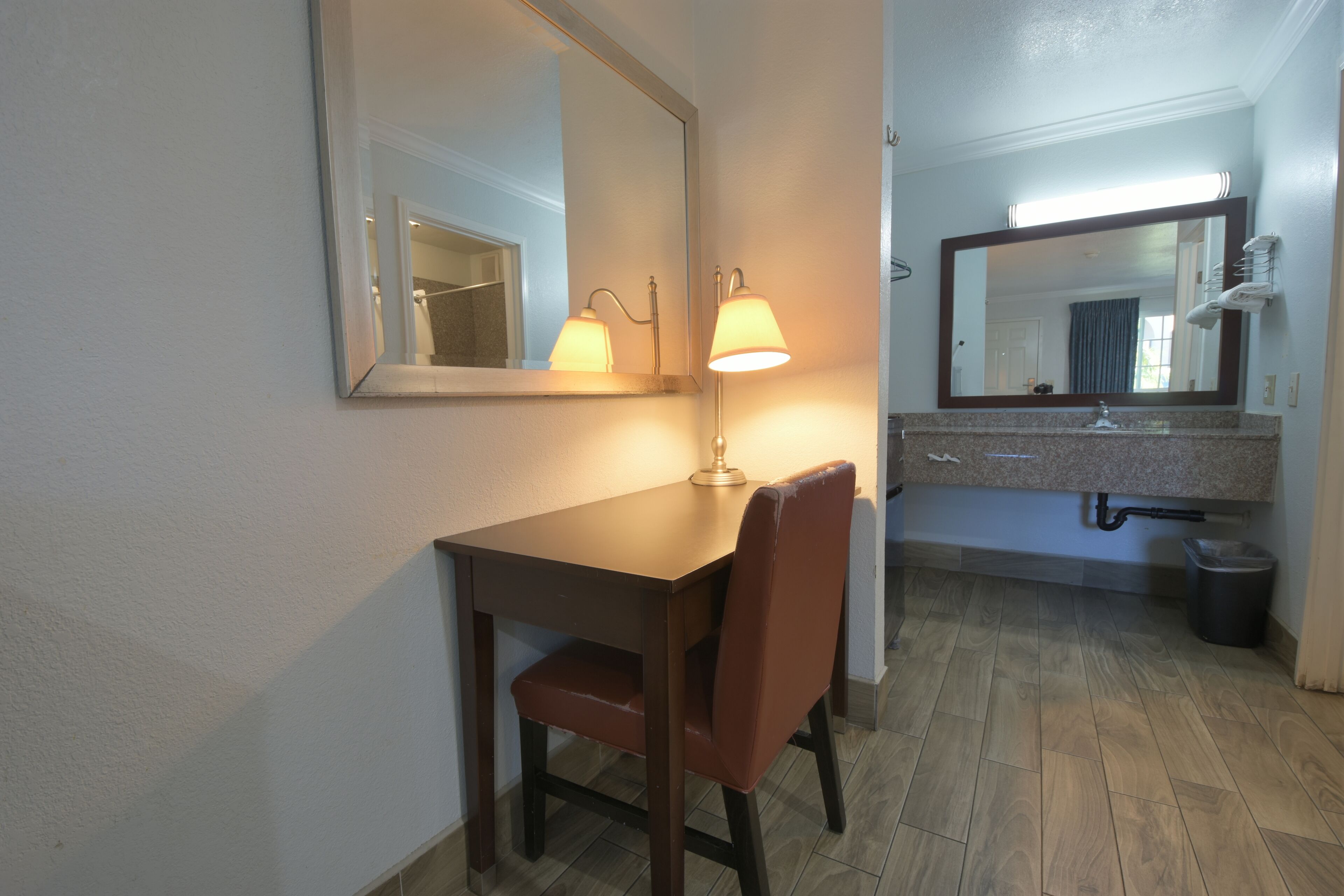 Standard Room, 2 Queen Beds, Smoking | Minibar, in-room safe, desk, iron/ironing board