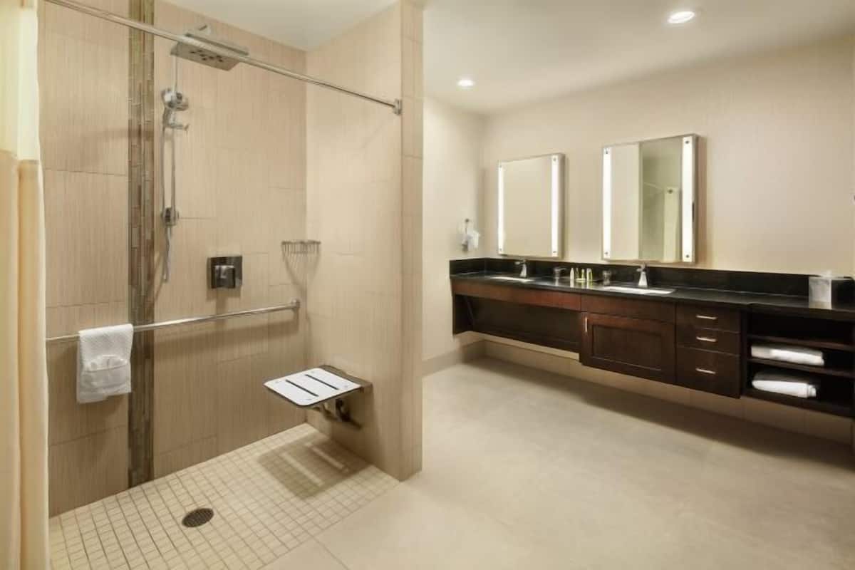 Baño | Tina con regadera, amenidades de baño gratuitas, secadora de cabello