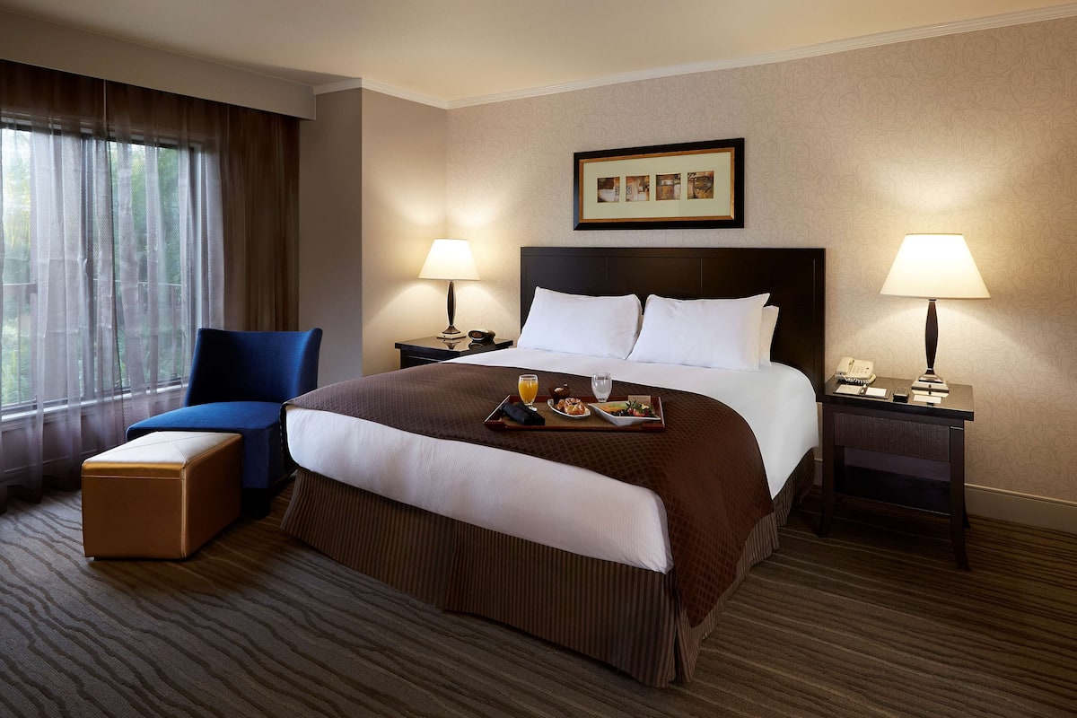 Hypo-allergenic bedding, down comforters, minibar, in-room safe